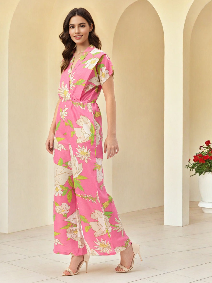Sleek Italia Printed Culotte Jumpsuit
