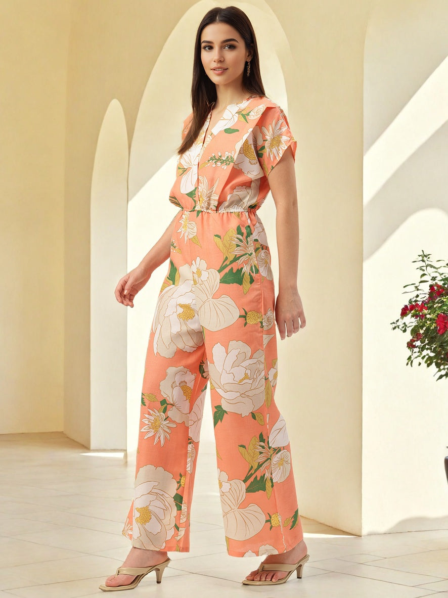 Women Printed Basic Jumpsuit