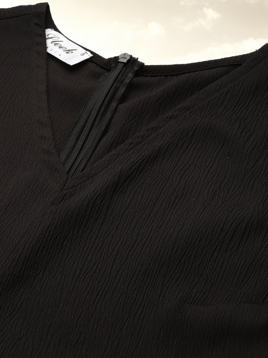 V-Neck Basic Jumpsuit
