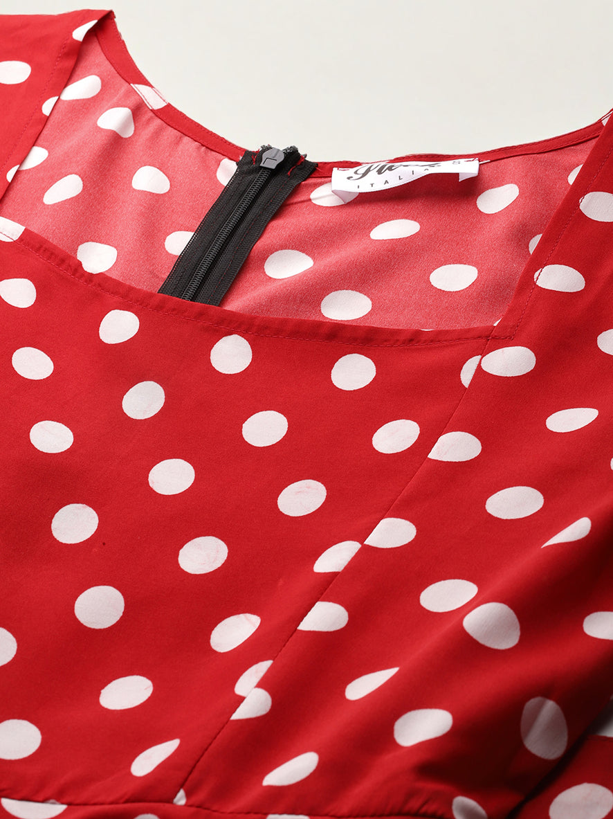 Dot & Dash Long Sleeves Playsuit