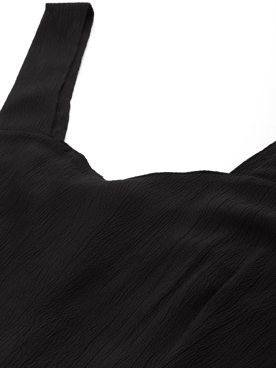 Sleek Italia Shoulder Straps Waist Tie-Ups Playsuit