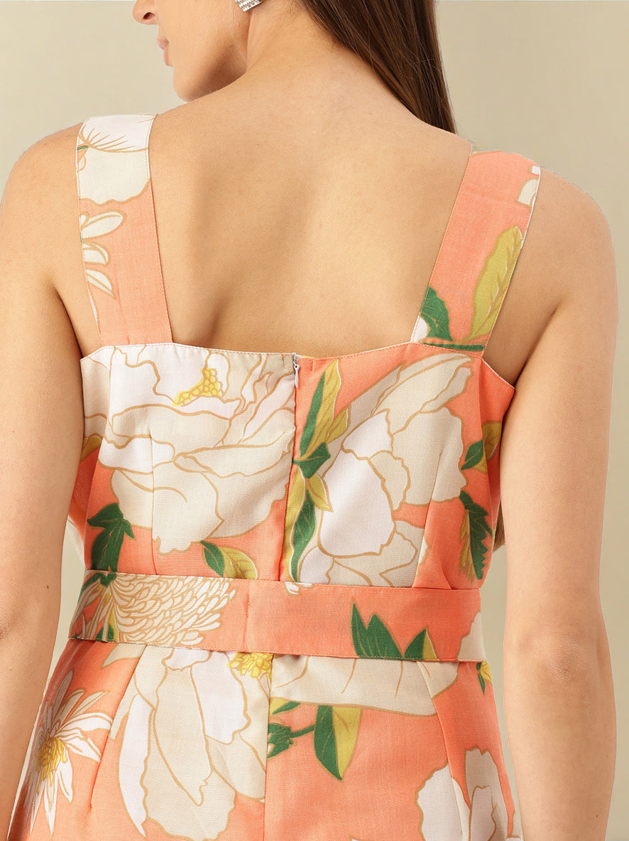 Sleek Italia Floral Printed Jumpsuit