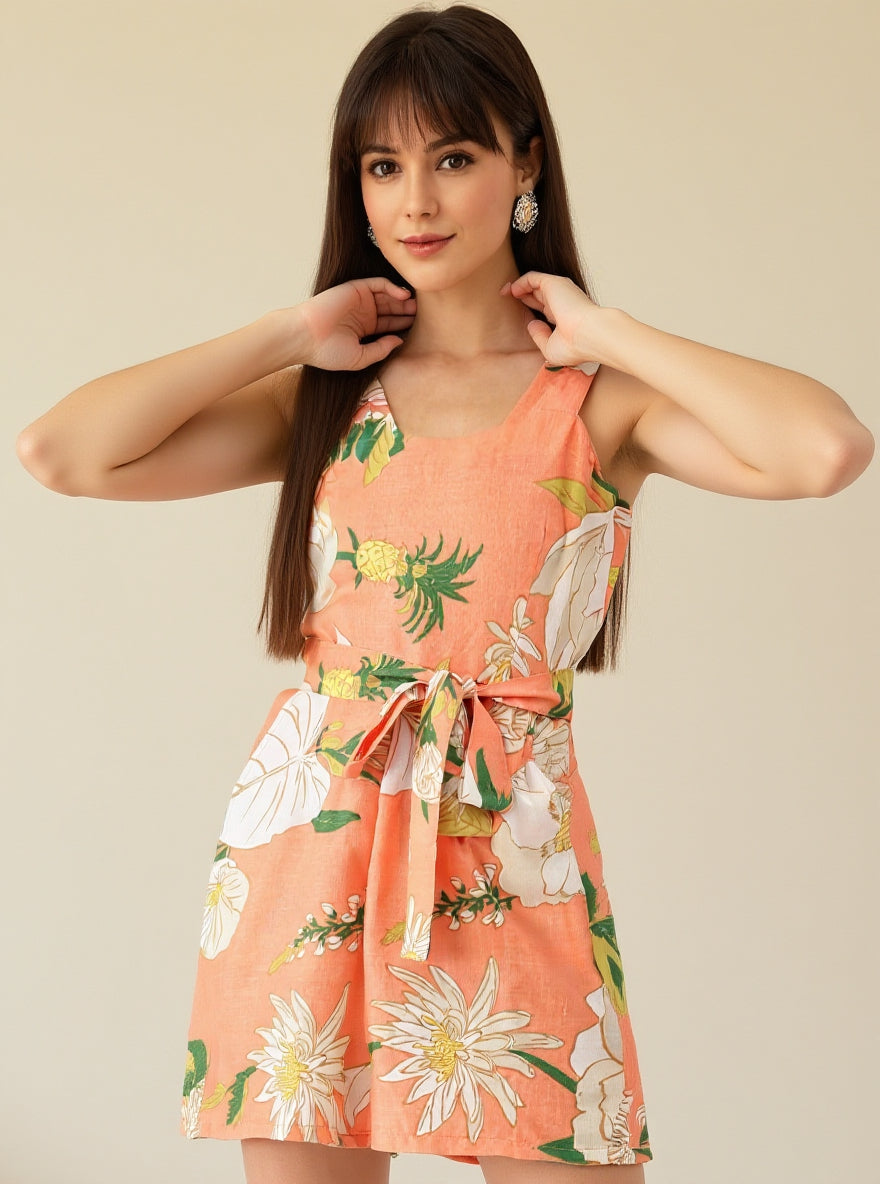 Sleek Italia Floral Printed Jumpsuit